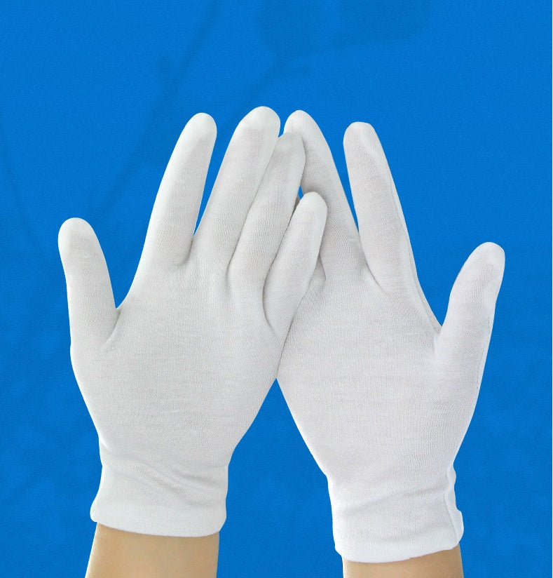 Gants en Coton Blancs de Haute Qualité pour Hommes