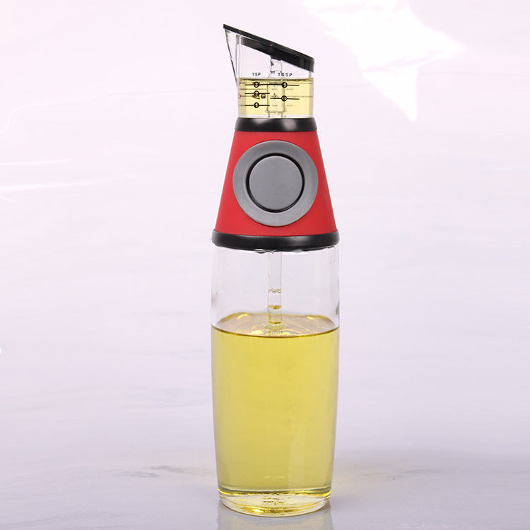 Bouteille en Verre Mesurable de 500ml pour Huile - Ustensiles de Cuisine