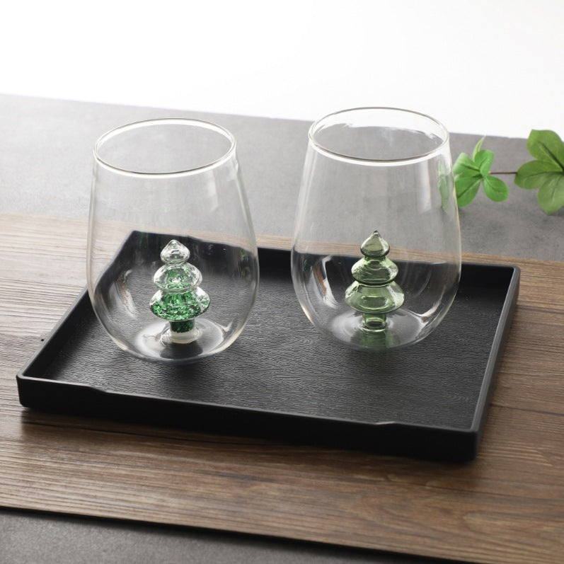 Verres Créatifs en Verre Borosilicate - Arbre de Noël