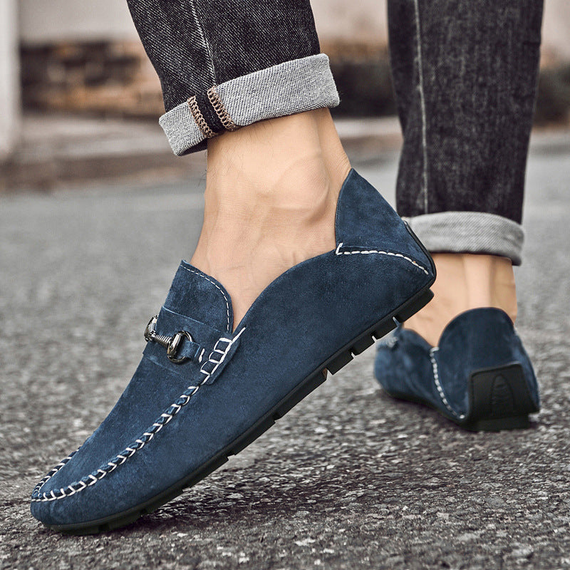 Chaussures Casual en Cuir Suédé Respirantes pour Hommes