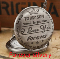 Montre de Poche Quartz "À Mon Fils, Amour Éternel"