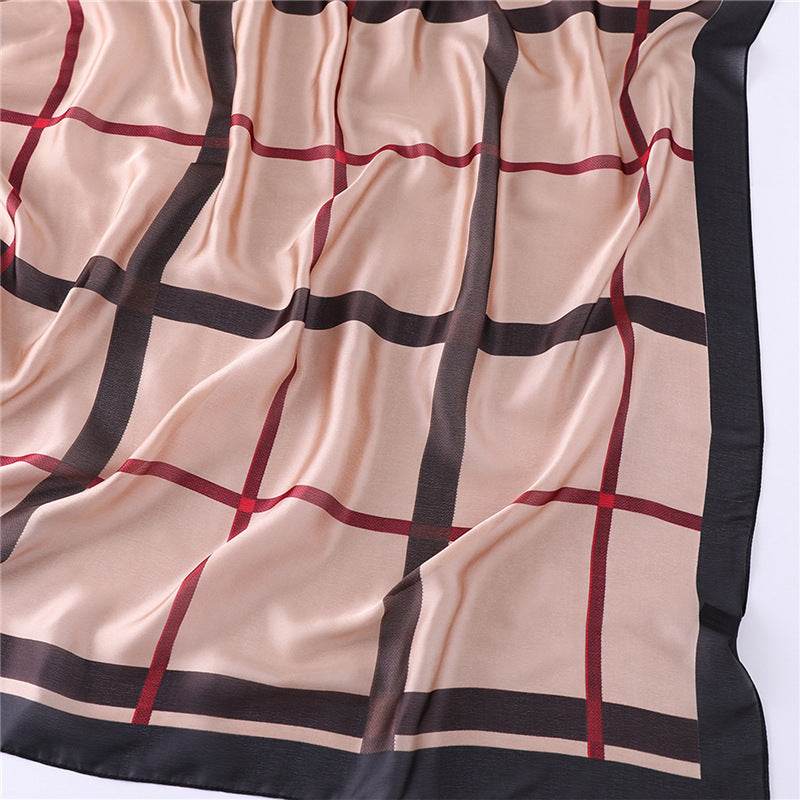 Foulard en Soie Géométrique - Allomarc.com