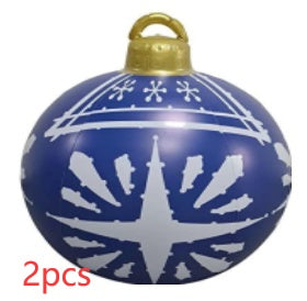 Boule de Noël Gonflable 60CM pour Décoration Extérieure