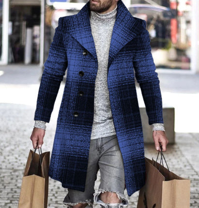 Manteau à Carreaux pour Homme - Nouveau Modèle Étranger