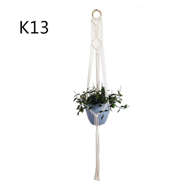 Suspension de Plantes en Coton Beige
