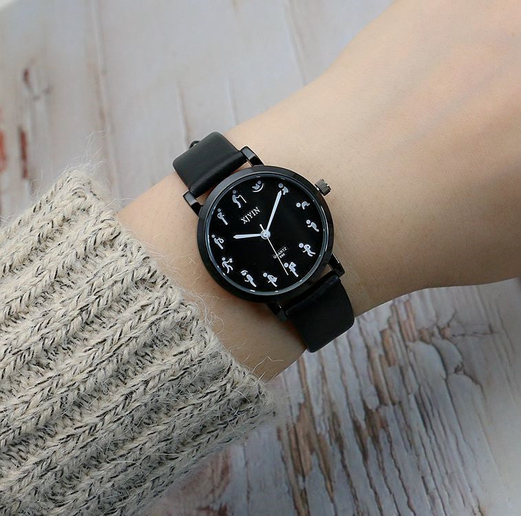 Montre en Quartz Mori Personality Scale pour Hommes et Femmes