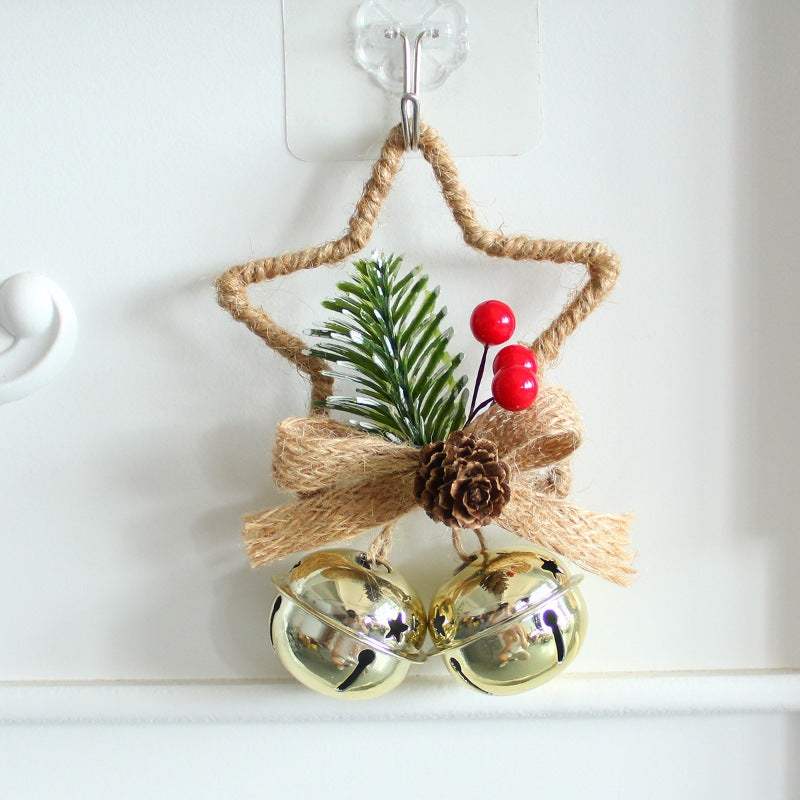 Pendentif d'Accessoires en Étoile à Cinq Branches pour Noël