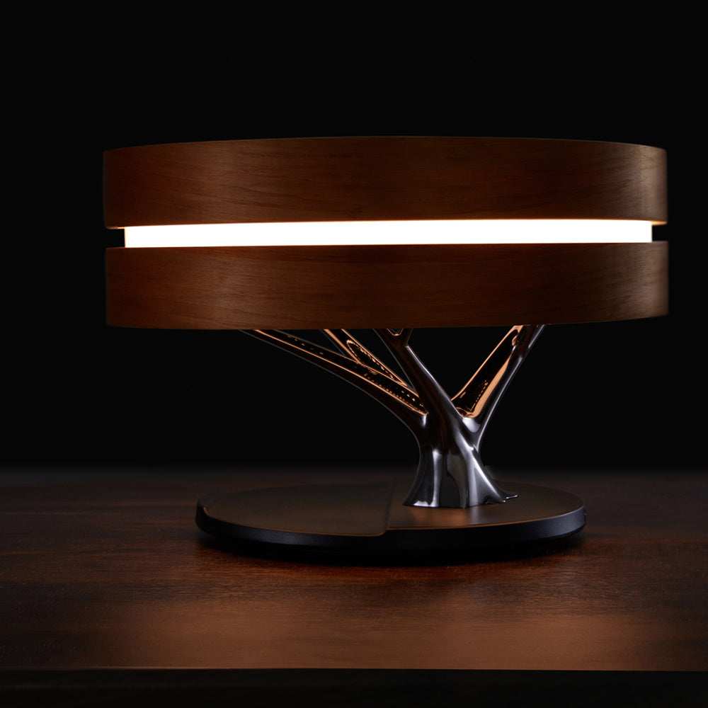 Enceinte Bluetooth Intelligente avec Lampe de Lit et Chargement Sans Fil