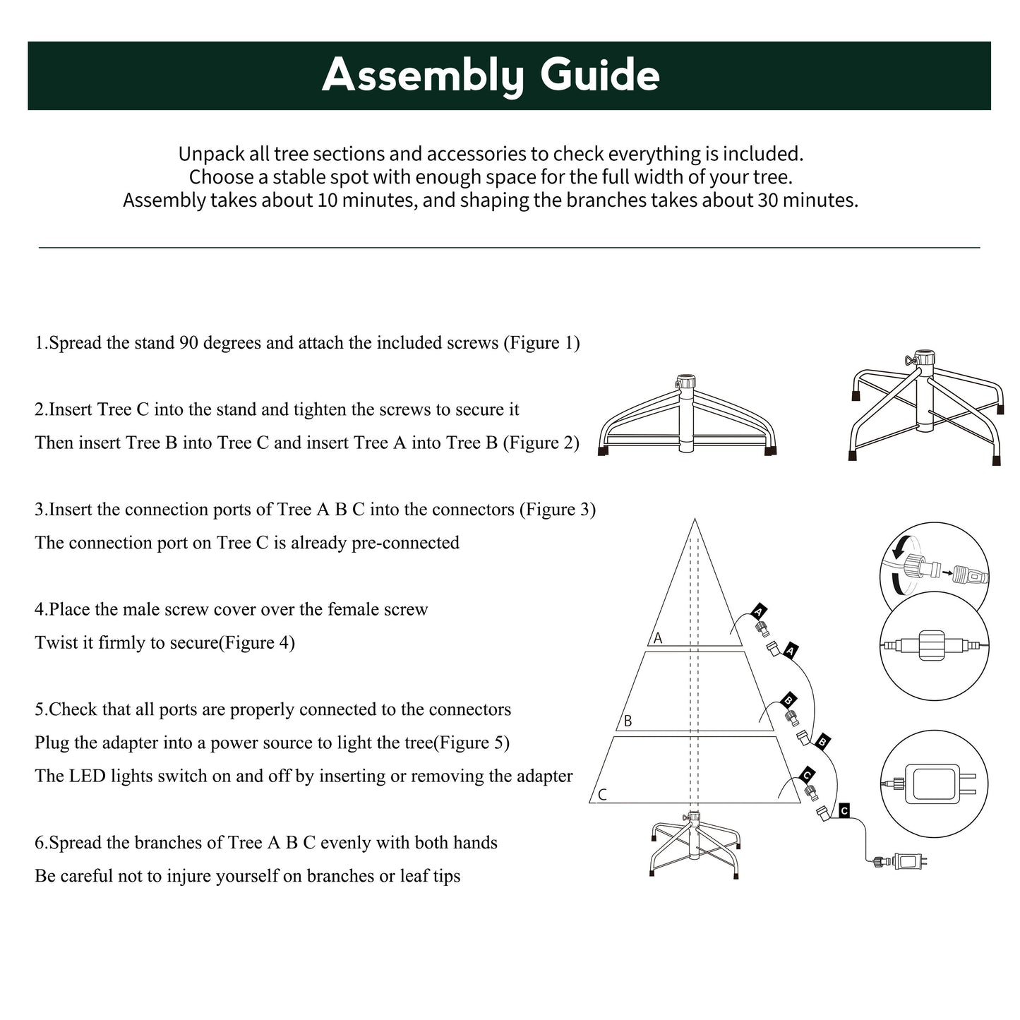 Sapin de Noël Colorado Blue Spruce 7.5ft Pré-éclairé Artificiel
