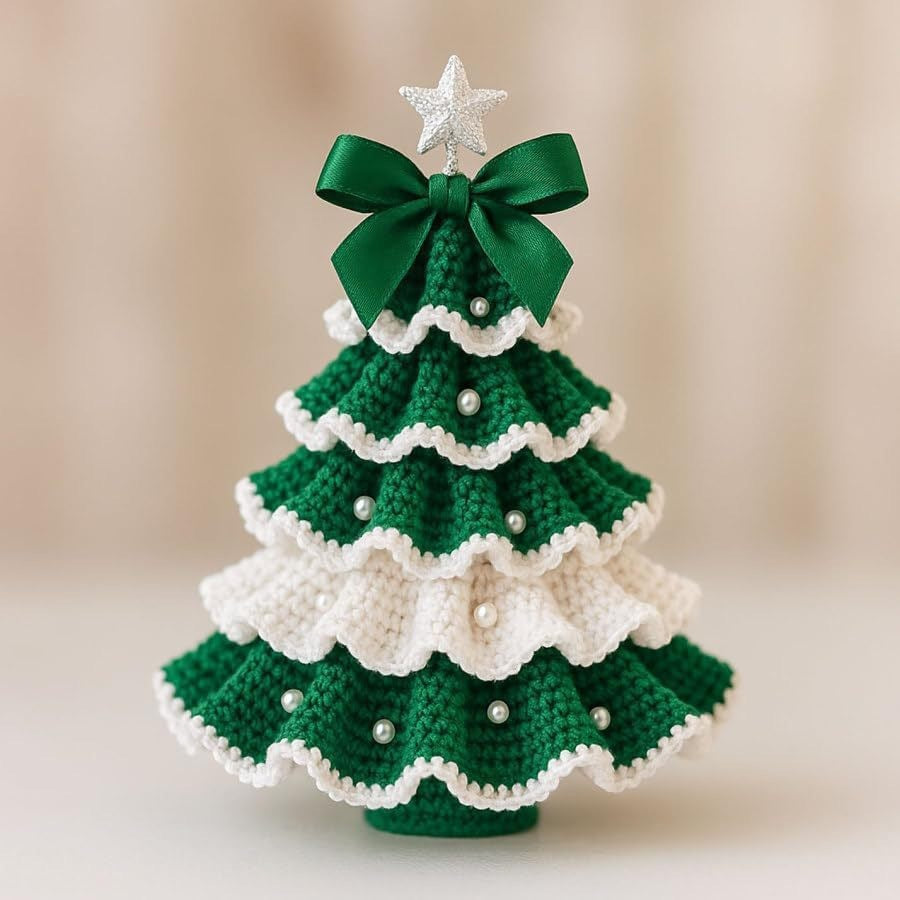 Kit de Matériaux DIY pour Décoration de Sapin de Noël au Crochet