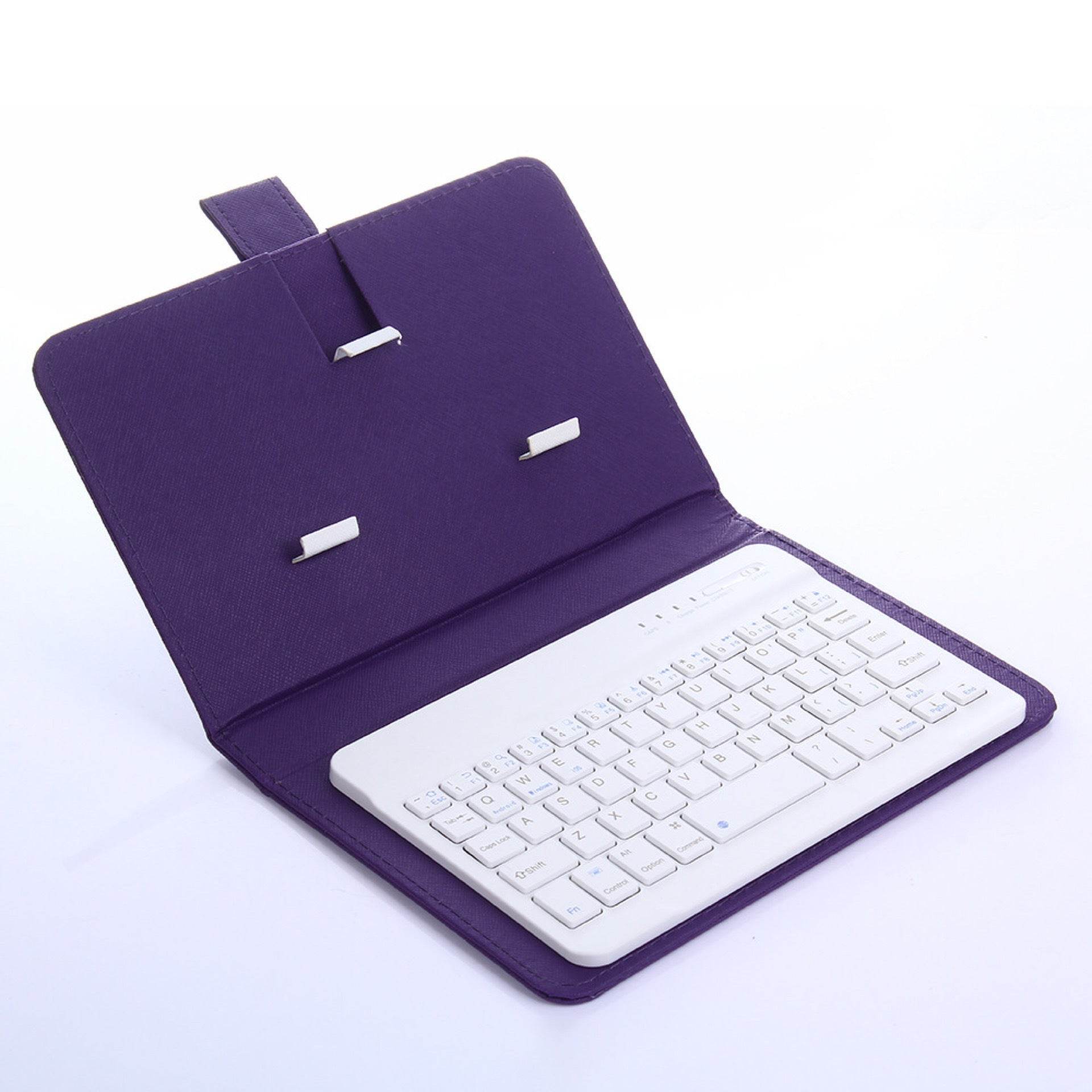 Clavier Bluetooth Ultra-Mince avec Étui en Cuir pour Téléphone - Allomarc.com