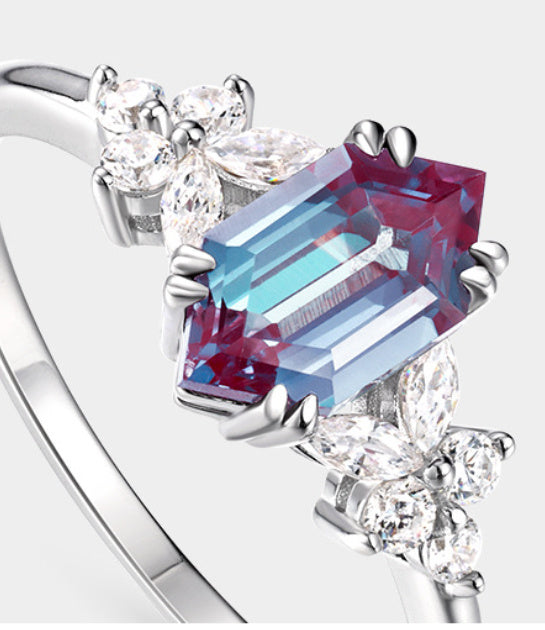 Bague en Pierre Alexander Simple Cultivation pour Femme