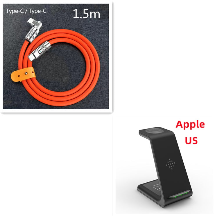 Station de Charge Sans Fil 3 en 1 - Support de Charge Rapide pour Téléphone