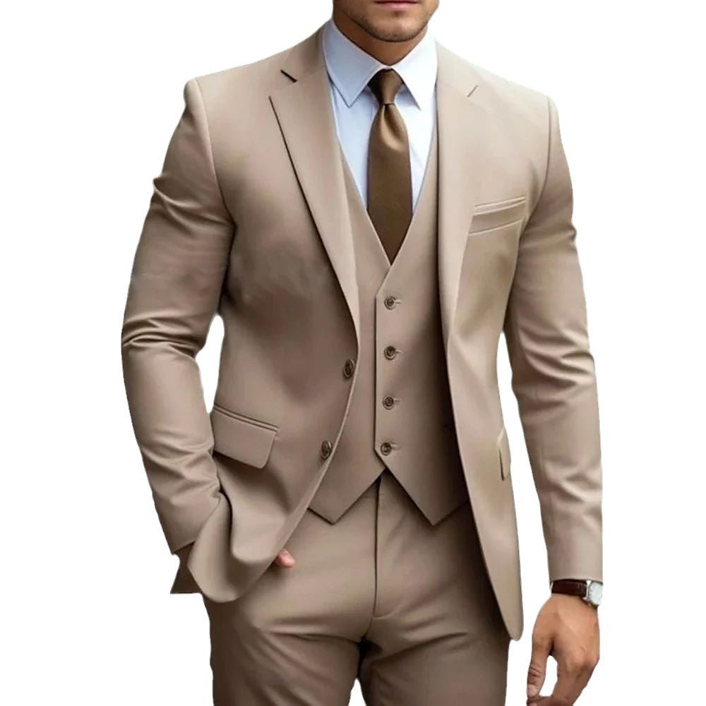 Costume trois pièces homme business casual pour mariage