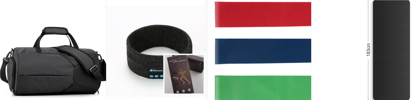 Bandeau de Fitness Sans Fil Compatible Bluetooth pour Yoga et Activités en Plein Air