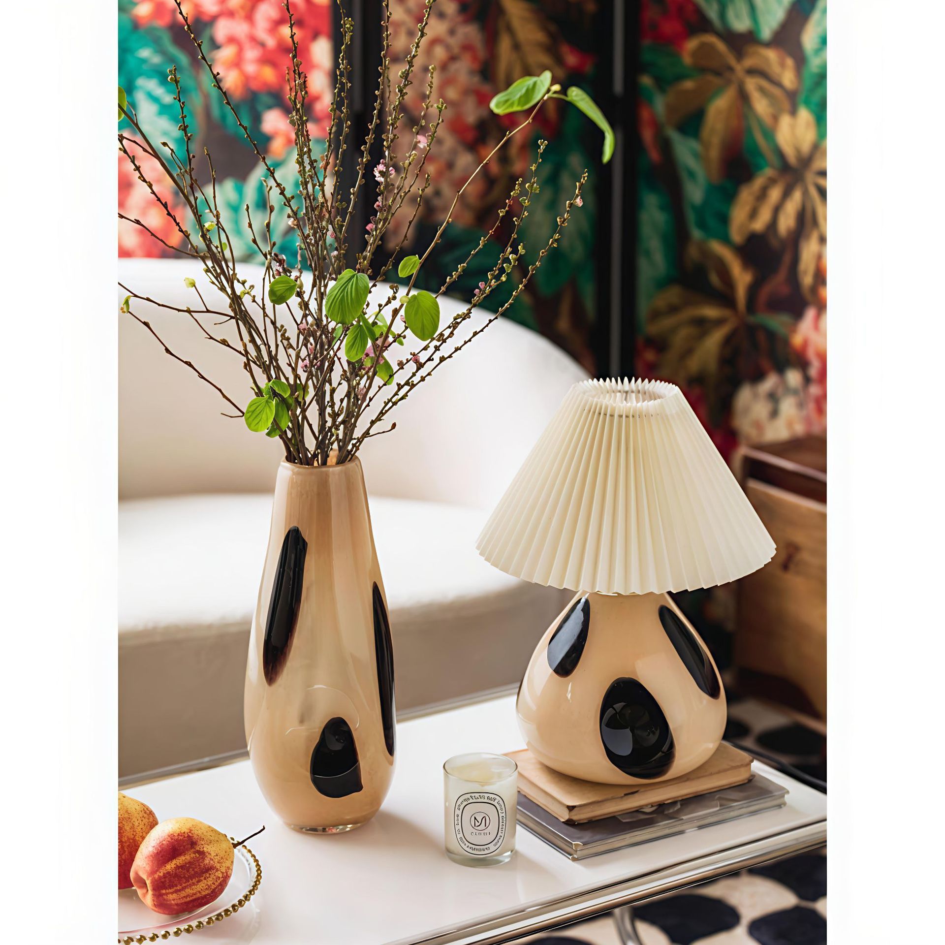 Lampe de Table Dimmable en Céramique Nordic pour Chambre