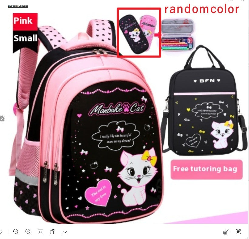 Sac à dos pour enfants avec motif de chat mignon