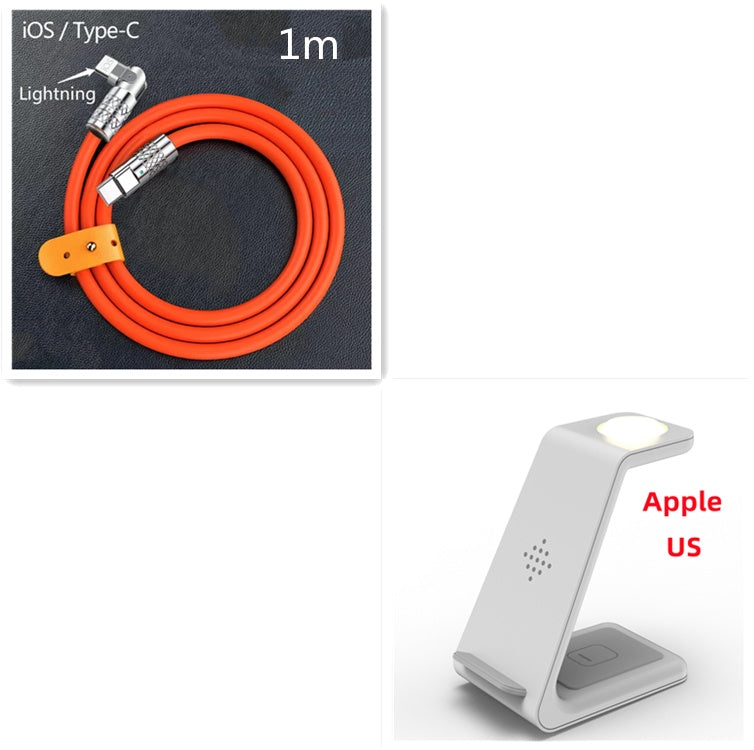 Station de Charge Sans Fil 3 en 1 - Support de Charge Rapide pour Téléphone