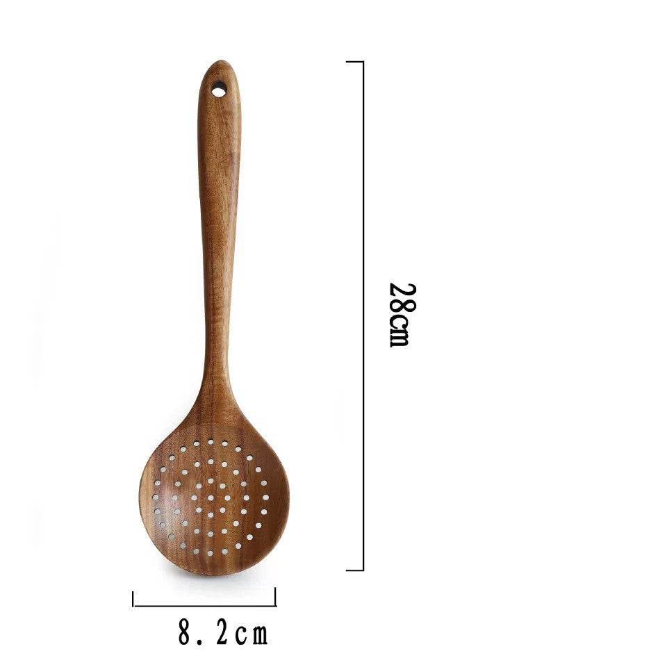 Spatule en Teck avec Long Manche - Allomarc.com