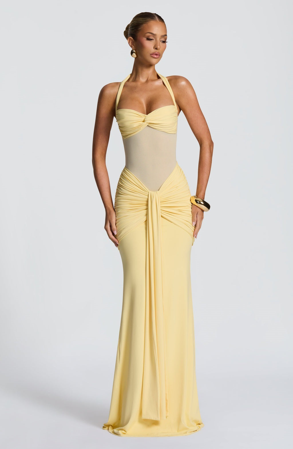 Robe Ajustée à Ruban pour Femme