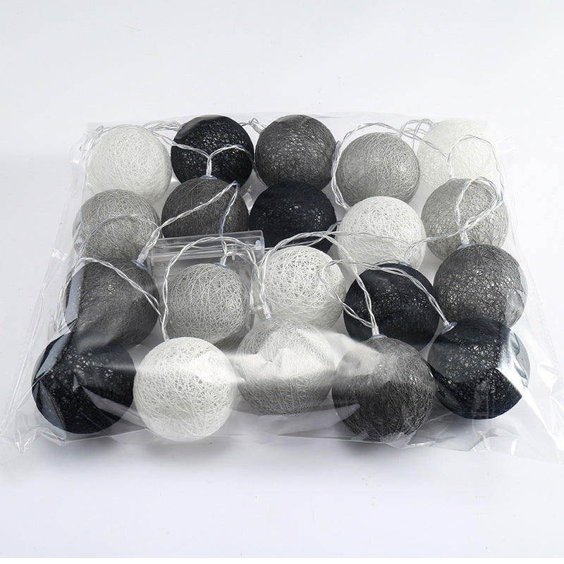 Guirlande Lumineuse en Boules de Coton LED
