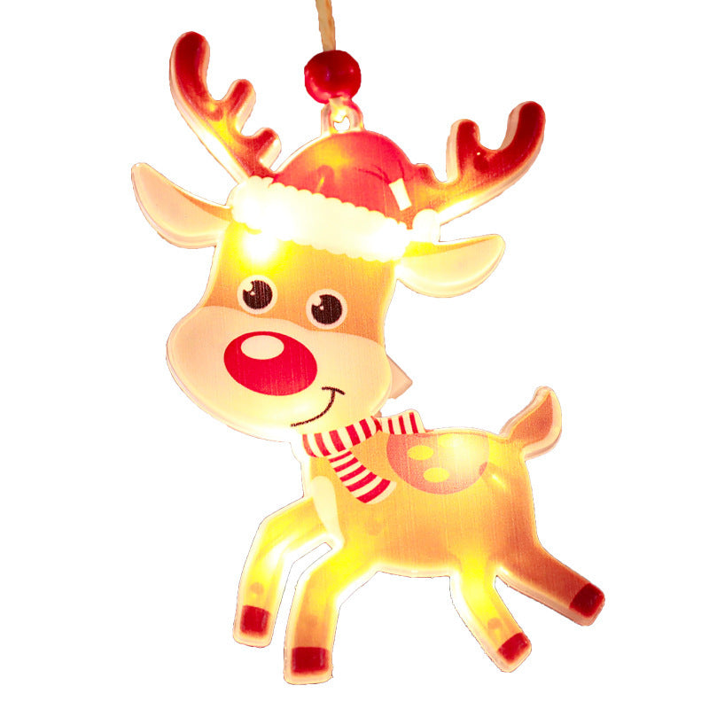 Décorations Intérieures de Noël pour Bar avec Lumières Colorées