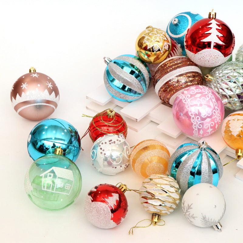Boules de Noël Brillantes 6cm - Décorations Festives pour Sapin