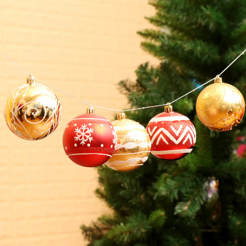 6cm Shiny Christmas Baubles - Festive Christmas Tree Decorations