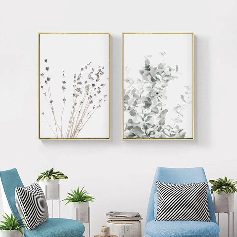 Toile de Décoration de Plantes Nordiques