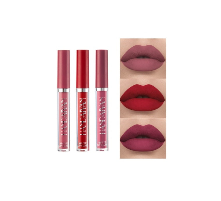 Gloss à Lèvres Mat Non-collant, Rouge à Lèvres Liquide Mat Résistant