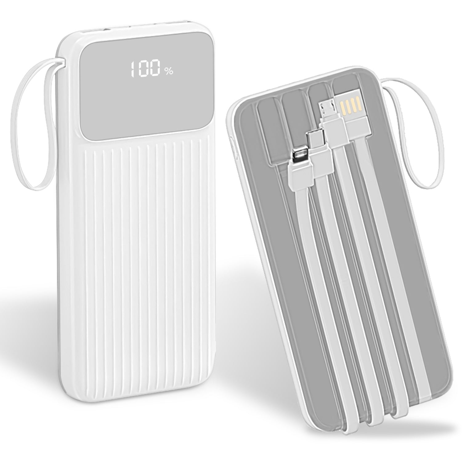 Chargeur Rapide 1Pc PD22W 20000mAh avec Câbles Intégrés