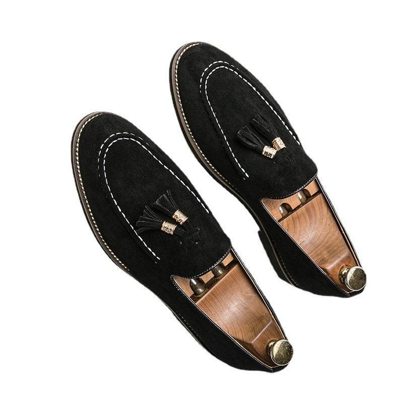 Chaussures de mode en cuir mat pour hommes - Allomarc.com