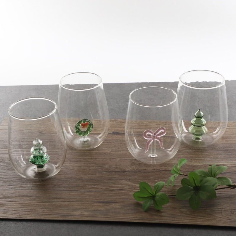Verres Créatifs en Verre Borosilicate - Arbre de Noël