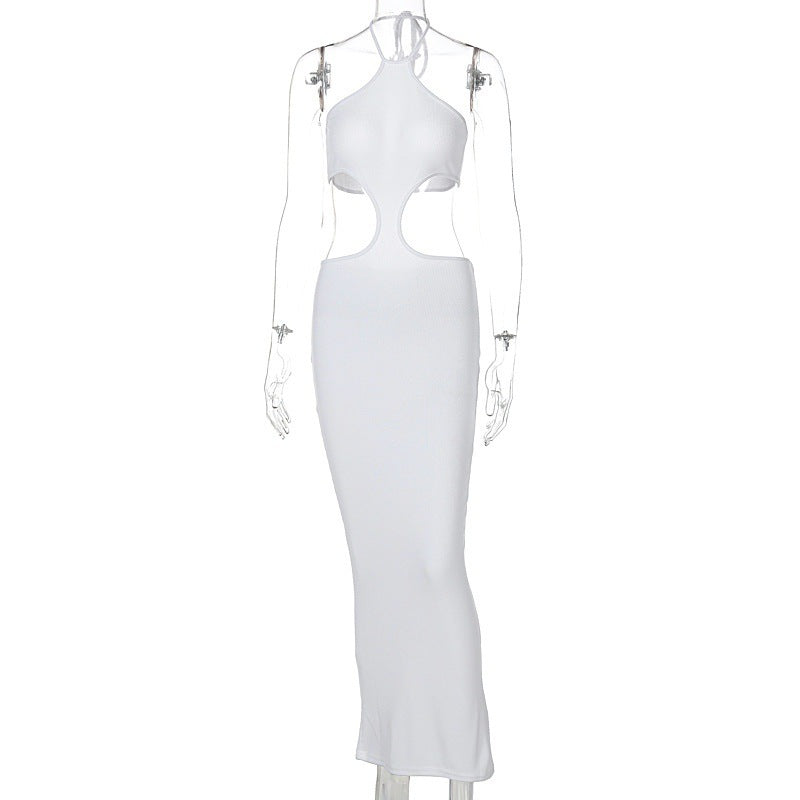 Robe Ajustée en Dentelle à Lacets pour Femmes