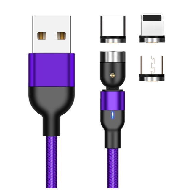 Câble de Chargement Magnétique Essager 360° USB Type C - Charge Rapide
