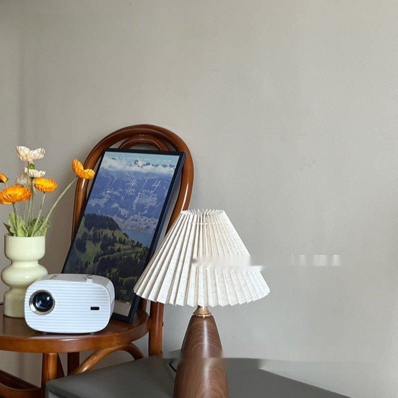 Lampe de Table en Céramique Nordic Retro avec Plis pour Chambre