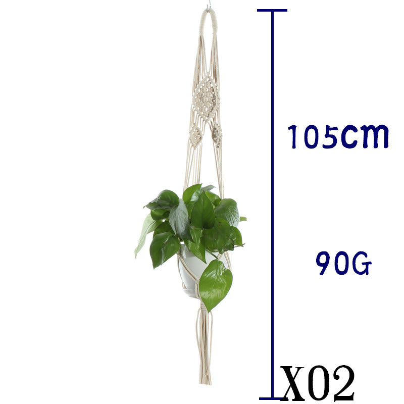 Suspension de Plantes en Coton Beige