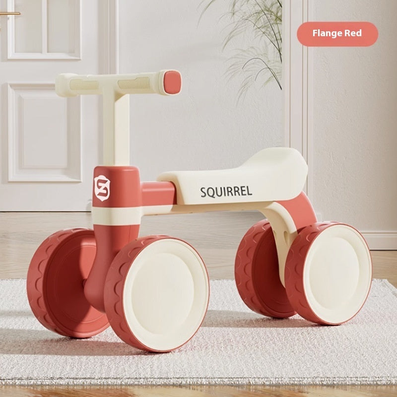 Vélo d'équilibre pour enfants à quatre roues sans pédales