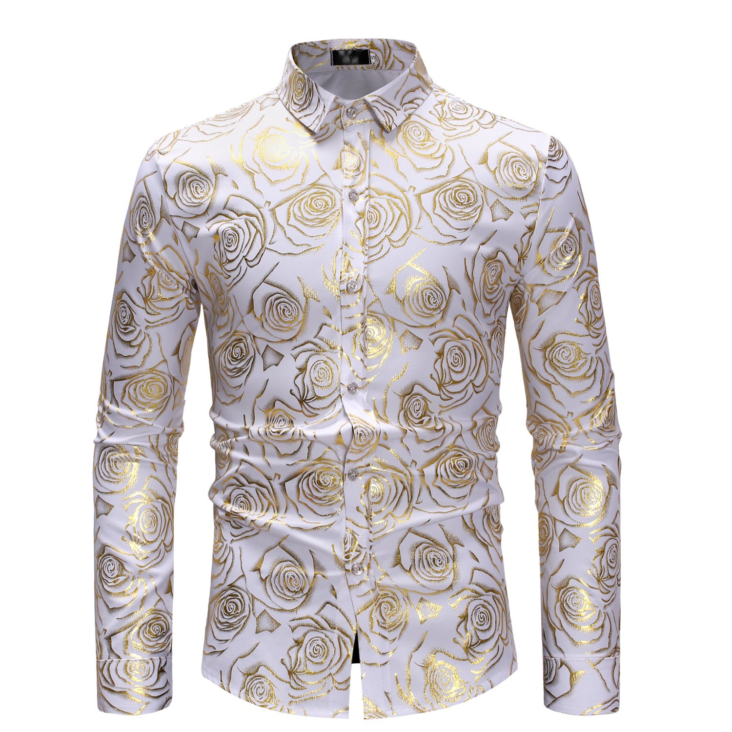 Chemise Casual à Manches Longues Imprimée Floral pour Homme