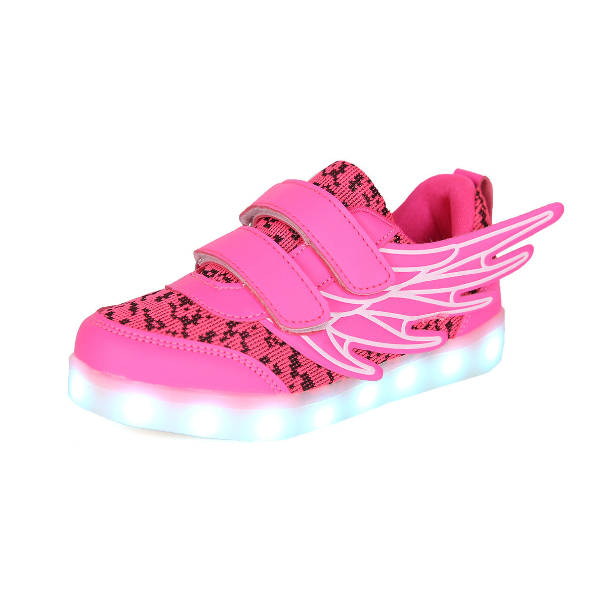 Chaussures LED pour enfants avec ailes lumineuses - Chaussures de loisirs colorées