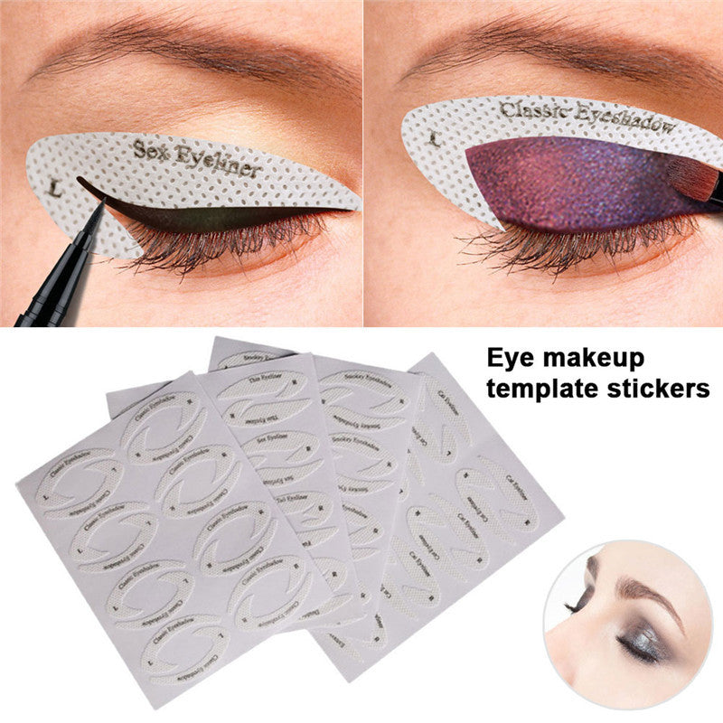 Nouveau Sticker Template de Maquillage pour Yeux
