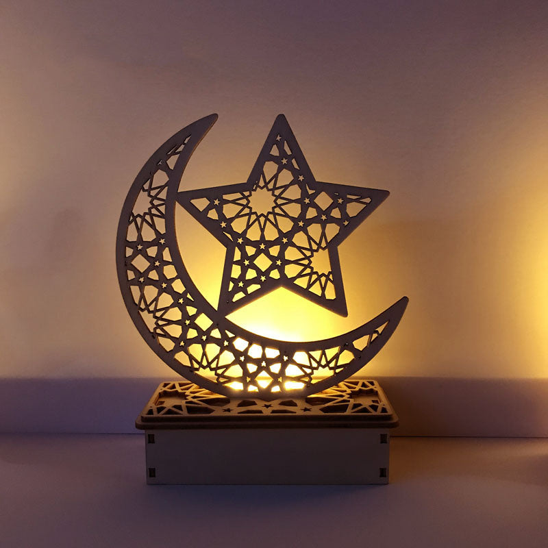 Décoration LED en Bois DIY pour Éid Mubarak - Palais Islamique