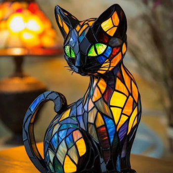 Statue en Résine avec Lumière LED - Ornements Charmants