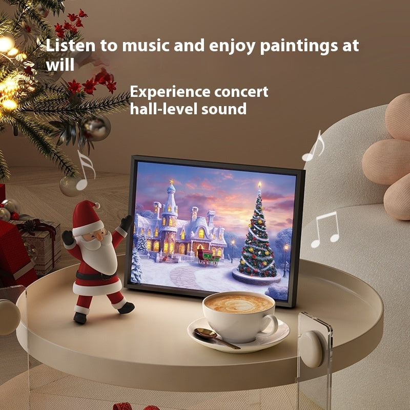 Haut-parleur Bluetooth Mini Peinture Cadeau de Noël