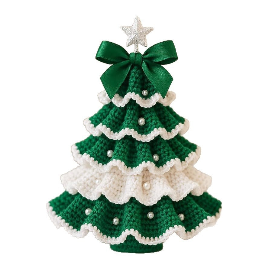 Kit de Matériaux DIY pour Décoration de Sapin de Noël au Crochet