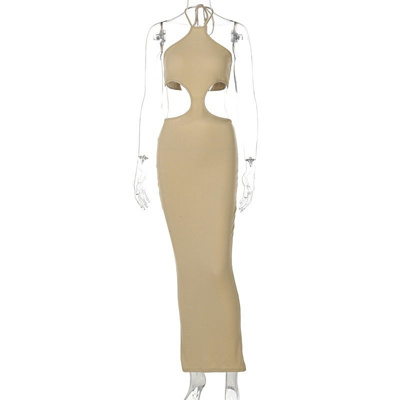 Robe Ajustée en Dentelle à Lacets pour Femmes