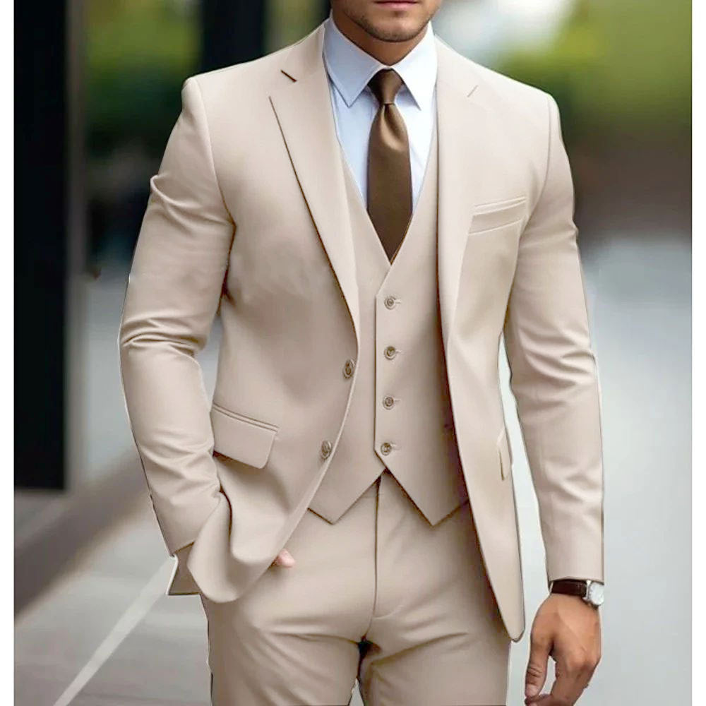 Costume trois pièces homme business casual pour mariage