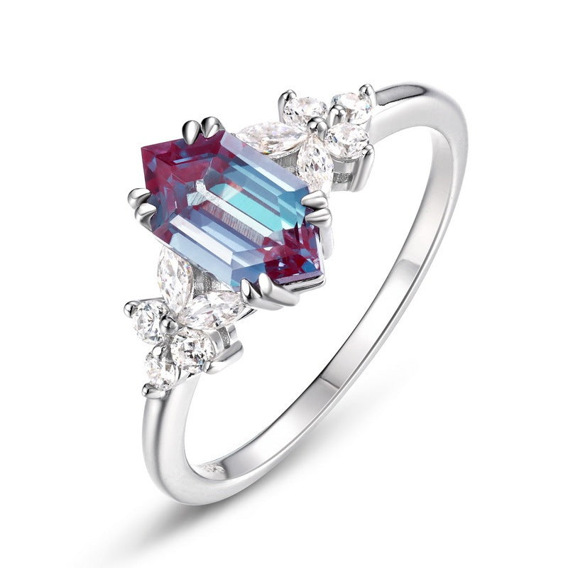 Bague en Pierre Alexander Simple Cultivation pour Femme