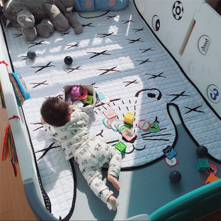 Tapis de Jeu pour Bébé Tigre Blanc - Tapis Doux pour Enfants