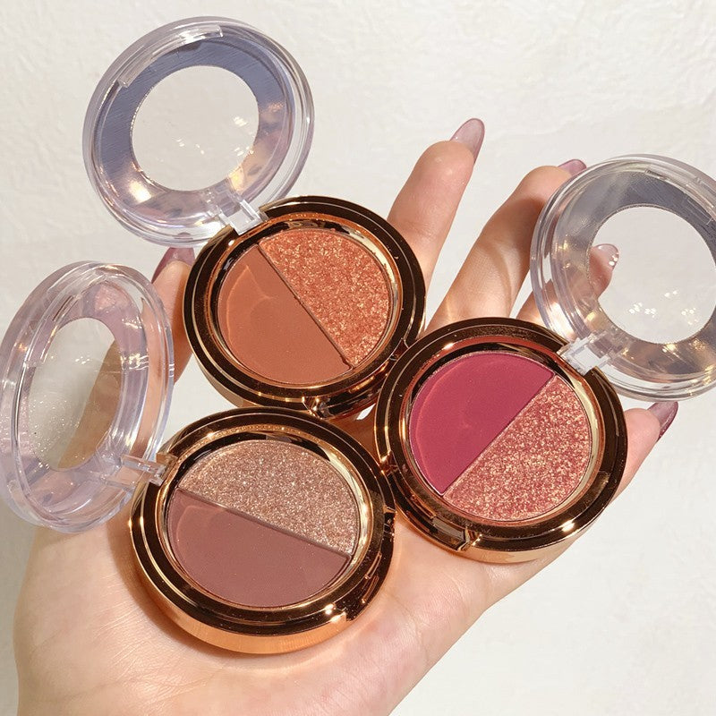 Palette d'ombres à paupières Duo Glitter Or Mat Tangerine